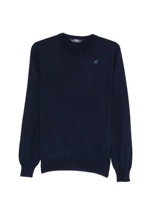 K-Way crewneck logo knitwear - Blue