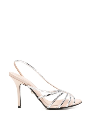 Alevì rhinestone-embellished sandals - Neutrals