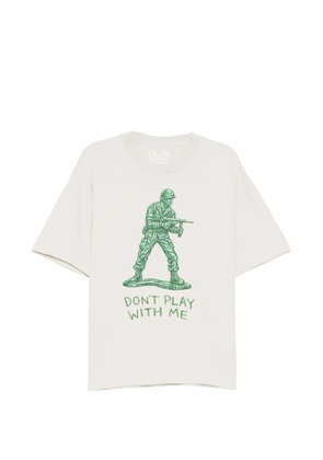 Melt graphic-print T-shirt - Neutrals