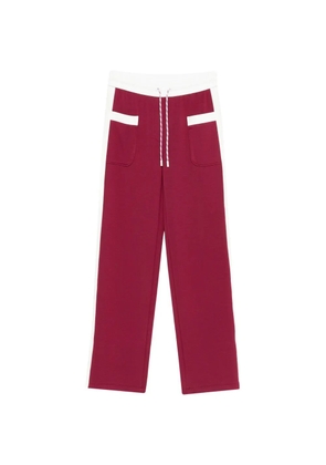 MARCCAIN patch-pockets track pants - Red