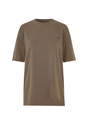 SAMSOE SAMSOE stamp T-shirt - Brown