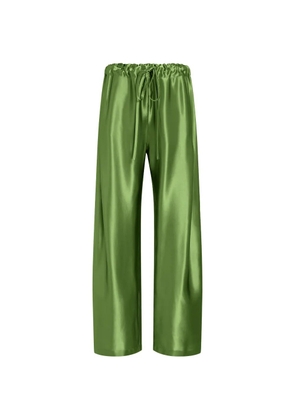 KHAITE palazzo trousers - Green
