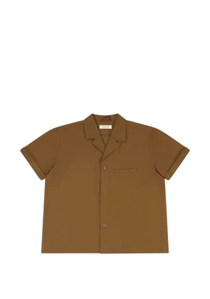 ENTIRE STUDIOS Strand welt-pocket revere-collar shirt - Brown