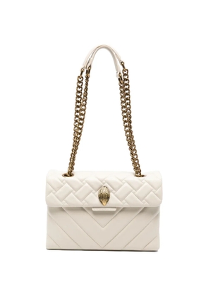 Kurt Geiger London Leather Kensingtin quilted chain shoulder bag - Neutrals