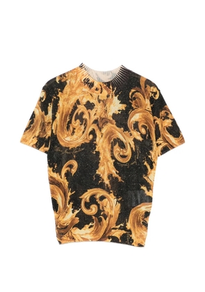 Versace Jeans Couture baroque-print T-shirt - Black