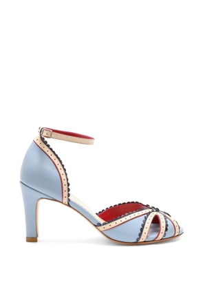 Sarah Chofakian Porto ankle strap cutout sandals - Blue