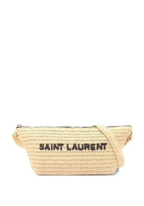 Saint Laurent Pre-Owned 2010s Le Raffia shoulder bag - Neutrals