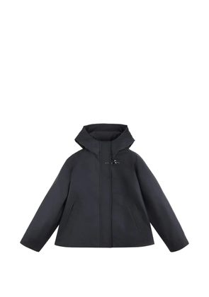 Fay poplin hooded parka coat - Blue