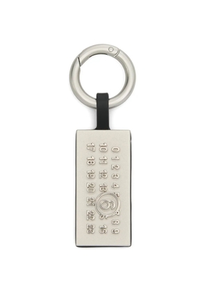 MM6 Maison Margiela Numeric tag keyring - Silver