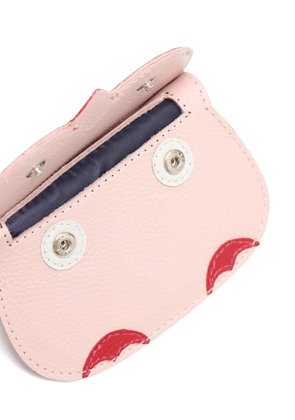 Sarah Chofakian owl leather card holder - Pink