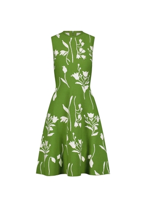 Lela Rose floral-print mini dress - Green