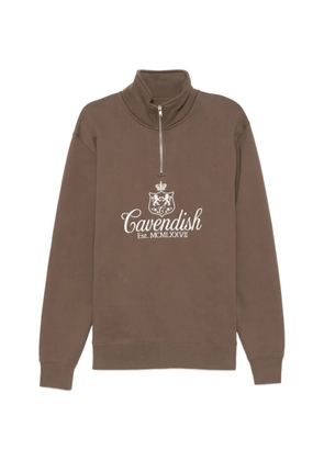 Cavendish logo-embroidered sweatshirt - Brown