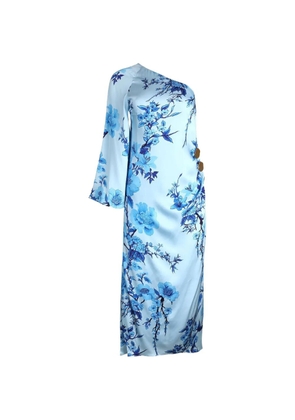 Borgo De Nor Atlantis one-shoulder midi dress - Blue