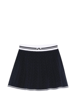 J.Lindeberg Pamela pointelle knitted short skirt - Blue