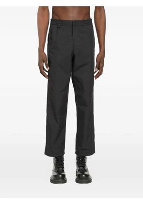 Laminar elastic-waistband trousers - Black