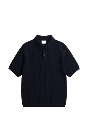 Norse Projects waffle polo shirt - Blue