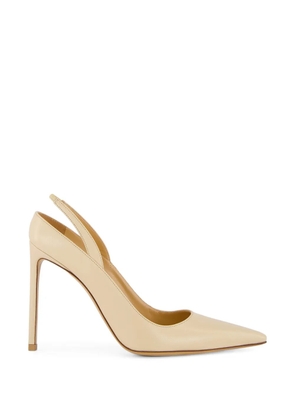 Francesco Russo slingback pointed pumps - Neutrals