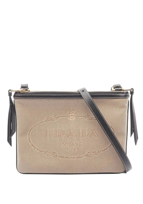Prada Pre-Owned 2010-2026 Canapa Logo Jacquard Crossbody Bag shoulder bag - Brown