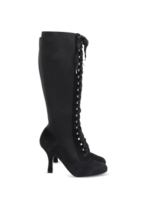 Dolce & Gabbana Pre-Owned lace-up knee-high boots - Black