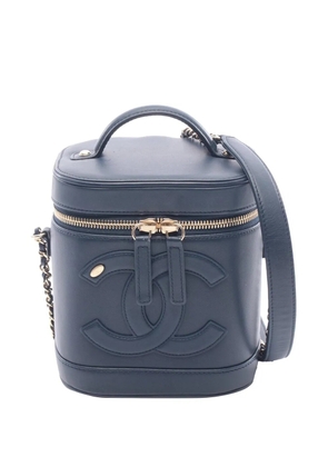CHANEL Pre-Owned 2019 CC Lambskin Vanity Case satchel - Blue