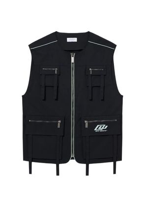 Off-White logo waistcoat - Black