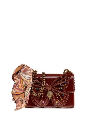 Kurt Geiger London butterfly studded shoulder bag - Brown