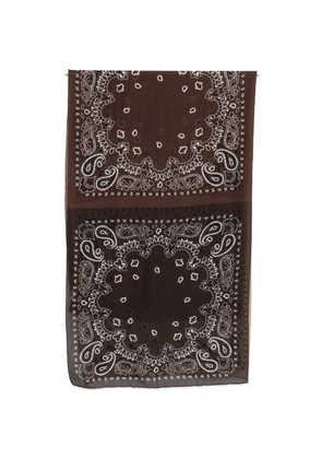Destin bandana-print scarf - Brown