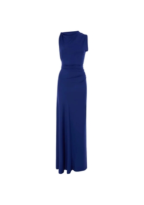Victoria Beckham draped maxi dress - Blue