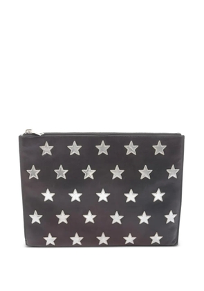 Saint Laurent Pre-Owned 2000s star-motif clutch bag - Black