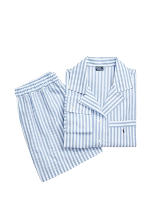 Polo Ralph Lauren striped chest-pocket nightwear - White