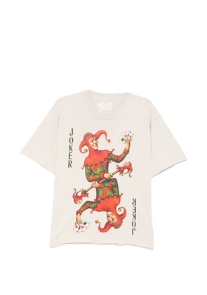 Melt graphic-print T-shirt - Neutrals