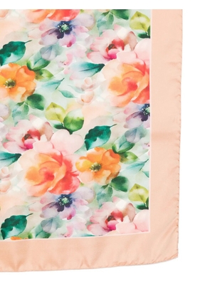D'aniello floral-print scarf - Orange