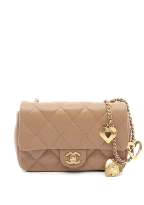 CHANEL Pre-Owned 2021 mini matelasse quilted chain shoulder bag - Neutrals
