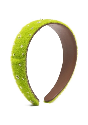 YVMIN floral embellished headband - Green