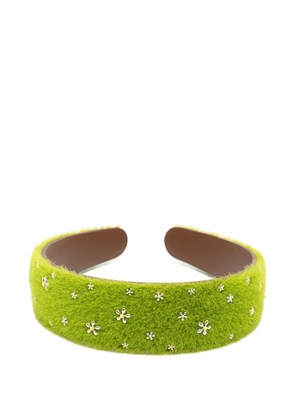 YVMIN floral embellished headband - Green