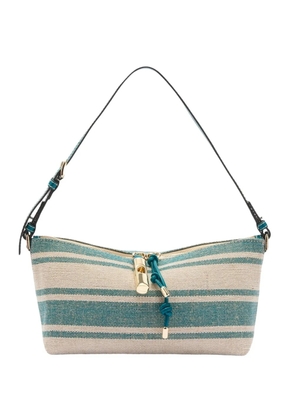 Furla Debby striped shoulder bag - Blue