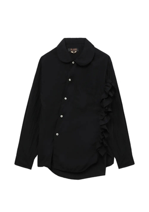 Black Comme Des Garçons ruffled peter pan collar shirt