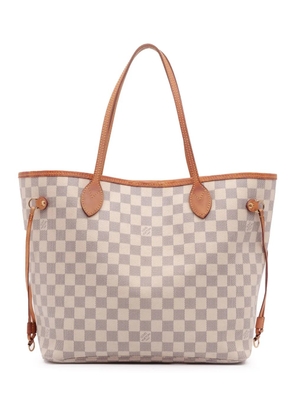 Louis Vuitton Pre-Owned 2013 Damier Azur Neverfull MM tote bag - White