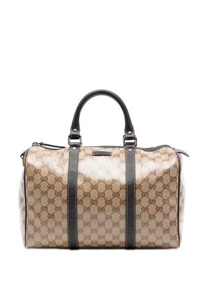 Gucci Pre-Owned 2016-2026 Medium GG Crystal Joy boston bag - Brown