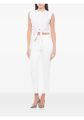 Elisabetta Franchi chain-detail trousers - White