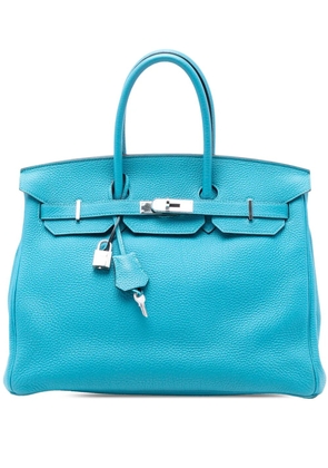 Hermès Pre-Owned 2000-2014 Togo Birkin Retourne 35 handbag - Blue