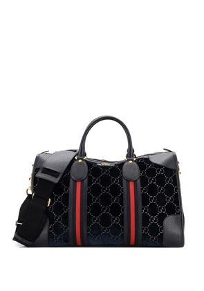 Gucci Pre-Owned Convertible Duffle Bag GG Velvet Medium travel bag - Blue