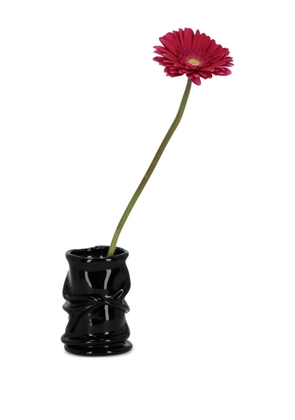 STUDIO X ruched-detailing vase - Black
