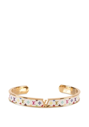 Louis Vuitton Pre-Owned x Takashi Murakami medium Monogram cuff bracelet - Gold