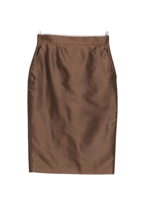 Max Mara Tegoista pocket midi skirt - Brown