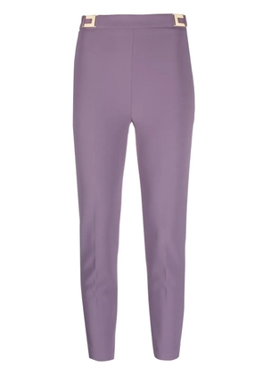Elisabetta Franchi high-waist skinny trousers - Purple