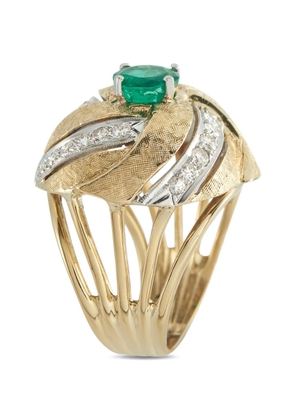 LB Exclusive diamond and emerald ring - Gold