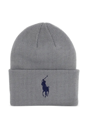 Polo Ralph Lauren Big Pony cuff beanie hat - Grey