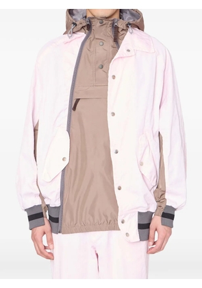 Kolor hooded colourblock jacket - Pink