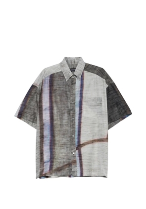 Giorgio Armani buttoned short-sleeve shirt - Grey